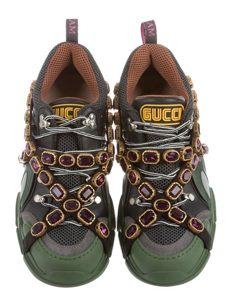 gucci flashtrek sneaker green|Gucci flashtrek sneakers cheap.